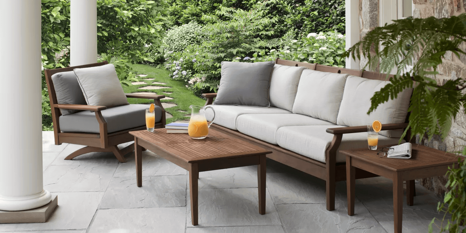 Wood Deep Seating